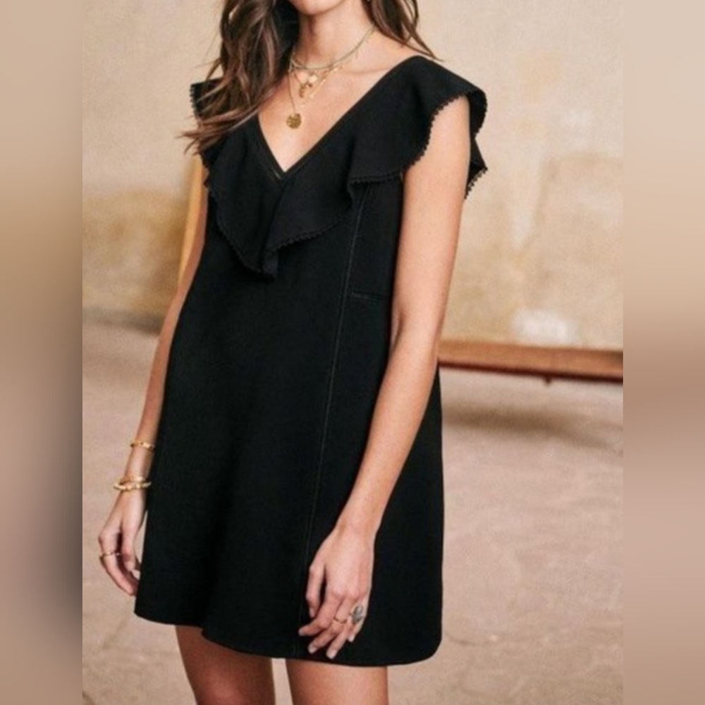 Sezane Martie Dress Black NWOT
